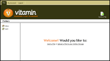 An example client screen